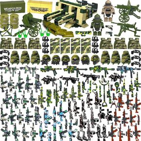Weapon Pack Military Weapon Set Incl Helmet Body Armor Cloak and Motorcycles Designed for Minifigures Compatible with Minifigures of All Major Brands (SWAT Weapon) in Saudi Arabia