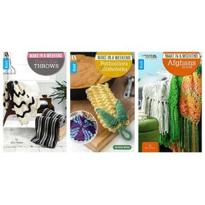 Leisure Arts Make in Weekend Knit Book Collection, 3pc in Kuwait
