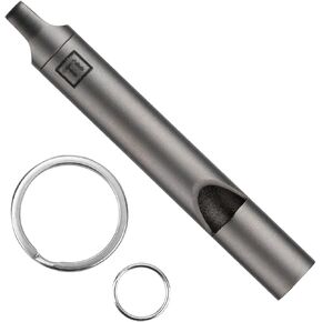 Emergency Whistle, Titanium Dog Training Whistle with 2 Keychain Rings Survival Loud Whistle for Outdoor Camping Hiking Boating Whistle in Kuwait