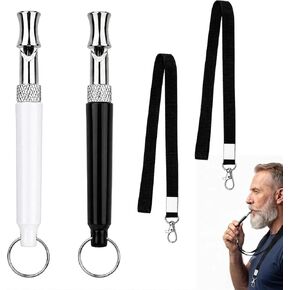 2PCS Dog Whistle - Easy Training Whistle w/Lanyard Recall in Kuwait