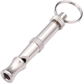 Silver Adjustable Ultrasonic Dog Whistle, Portable Whistle Pet Whistle Supersonic Whistle Dog Whistles for Pet Training, Dog Whistles, Training and Behavior Aids in Kuwait