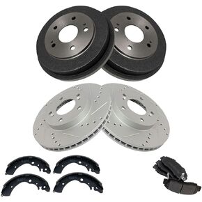 Brake Rear Semi-Metallic Drilled Slotted for Honda CR-V 1997-2001 in Saudi Arabia