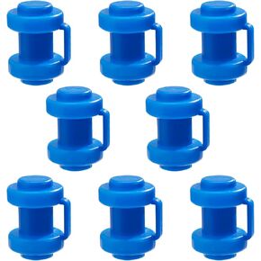 8PCS Blue Trampoline Enclosure Pole Caps, 1 Inch ID Trampoline Pole Covers End Cap, PP Plastic Trampoline Net Caps Safety Top Post Cover for Trampoline Fence Net Protection (Length 2.75") in Kuwait