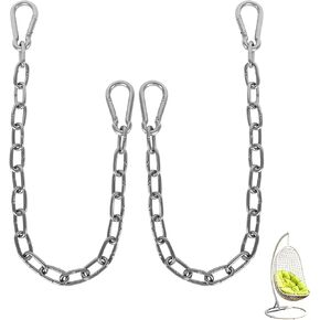 2 Pack Swing Extension Chains, 1/5 x 30 Inch Heavy Duty Chain with 4 Hooks in Kuwait