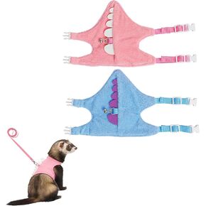 2 Pcs Ferret Harness and Leash Set, Ferret Harness, Blue and Pink in Kuwait