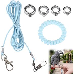 Parrot Flying Training Rope, 4 Size Bird Leash Foot Ring in Kuwait