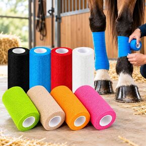8 Pcs Self-Adhesive Bandages Wrap 4" x 5 Yards Elastic Vet Wrap in Kuwait