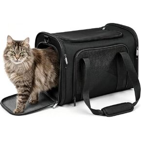 COZPAW Large Cat Carrier Soft‑Sided for Cats & Dogs Up to 25 Lbs, Pink in Kuwait