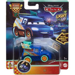 Mattel Disney · Pixar Cars 1:55 Scale Light Up Vehicle Assortment with Light Effects, Press to Launch One of 4 Sequences of Colorful Lights (Models May Vary), JMT42 in Kuwait