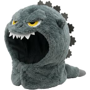 Dinosaur Kaiju Plush Hat, Fits 7.8 Inch Dolls and Small Pets, Soft Gray Monster Headgear Costume Accessory, Cats and Dogs Doll Dress Up(Grey) in Kuwait