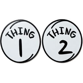 2PCS Thing 1 2 Iron on Transfers for T-Shirt in Kuwait
