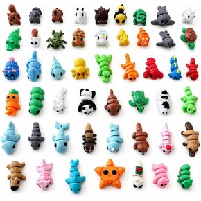 50PCS 3D Printed Animals Bulk, Mini Articulated Fidget Toys in Kuwait