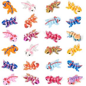 21 Pack 3D Printed Mini Animal Toys Flexible Articulated Desk Fidget Set in Kuwait