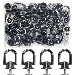40 Pcs Small D Rings for Purse,Purse Hardware for Bag Making Purse Making Supplies (Black+Silver+Gold+Light Gold) in Kuwait