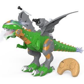 Remote Control Robot Dinosaur Toy with Mist Spray & Roaring Sound, 2.4Ghz Mech Dino Walking RC Toys with Manual Dart Launcher, Cool Best Gifts for Boys Girls Ages 3 4 5 6 7 8 in Kuwait