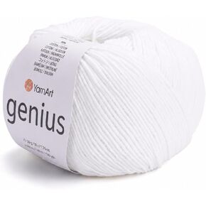 YarnArt Genius Soft Cotton Blend Yarn, 1 Pack (1.76 oz / 174 Yds) in Kuwait