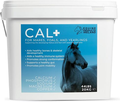 – Cal+ – Calcium & Mineral Horse Supplements for Mares, Foals & Yearlings, Supports Bone Strength, Immune System & Skeletal Horse Feed Development – 10 kg (22 lbs) in Kuwait
