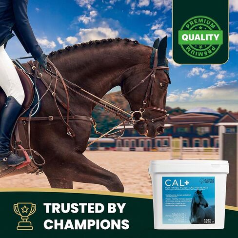 – Cal+ – Calcium & Mineral Horse Supplements for Mares, Foals & Yearlings, Supports Bone Strength, Immune System & Skeletal Horse Feed Development – 10 kg (22 lbs) in Kuwait