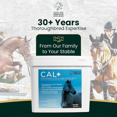 – Cal+ – Calcium & Mineral Horse Supplements for Mares, Foals & Yearlings, Supports Bone Strength, Immune System & Skeletal Horse Feed Development – 10 kg (22 lbs) in Kuwait
