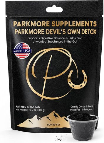 Parkmore Horse Detox & Gut Support Supplement with Steam-Activated Charcoal in Kuwait