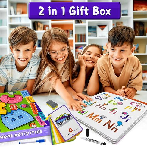 Reusable Handwriting Tracing Books, Preschool Learning Toys for Kids 3-6 in Kuwait