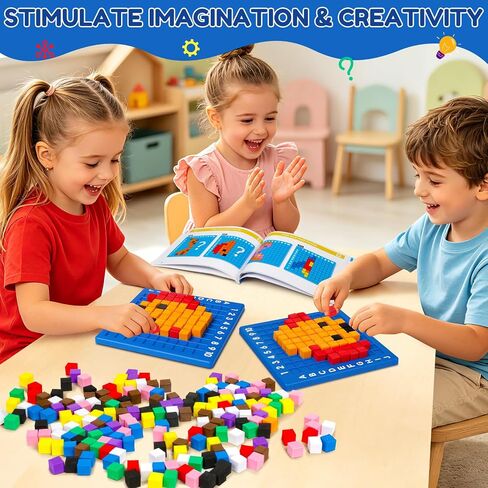 STEM Toys Pixel Art Kit for Kids 5+ Year Old STEM Kit Gift Girls & Boys Toy in Kuwait