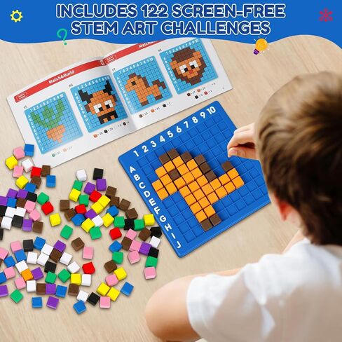 STEM Toys Pixel Art Kit for Kids 5+ Year Old STEM Kit Gift Girls & Boys Toy in Kuwait