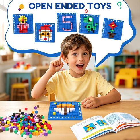 STEM Toys Pixel Art Kit for Kids 5+ Year Old STEM Kit Gift Girls & Boys Toy in Kuwait