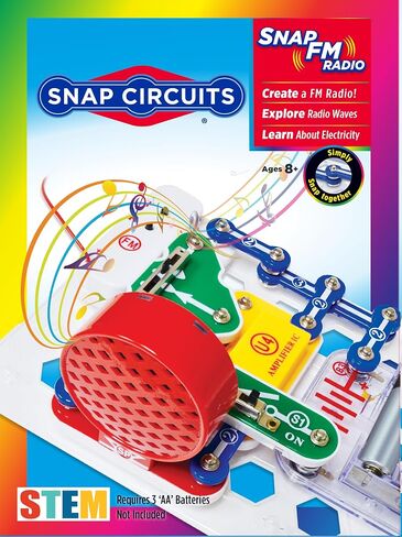SNAP CIRCUITS STEM Radio Kit, Build an Electronic Radio, Kids Ages 8+ in Kuwait