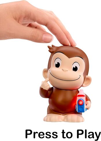 Little Tikes Story Dream Pals Curious George, Interactive Story Telling 4" Figure with Bonus Cartridge, Talks, Lights Up, Key Chain, Ages 3+ in Kuwait