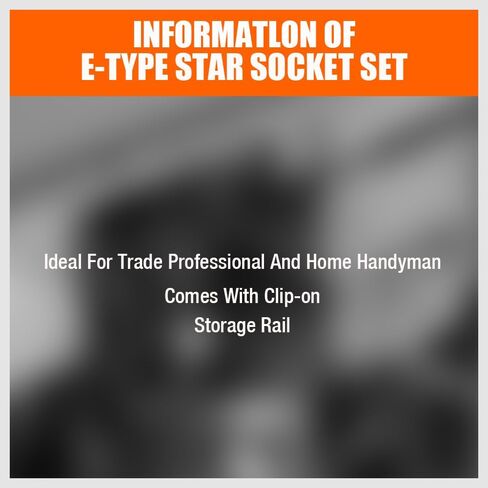 HORUSDY Torx Socket Set | 34-Piece Torx Bit Socket Set | S2 Steel Socket | Solid Star & Tamper Proof | T6 ~ T70 in Kuwait
