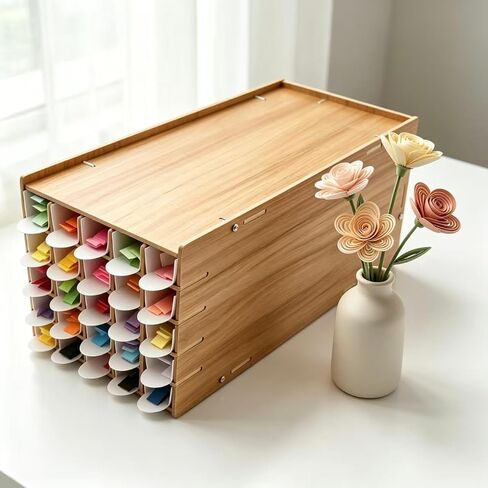 HHCLBYFA Quilling Paper Strip Organizer, 25-Slots Storage Holder for 2/3/5/7/10mm Quilling Paper Strip in Kuwait