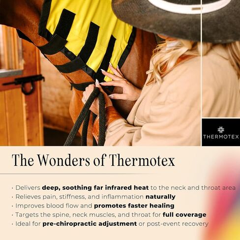Thermotex Equine Neck Far Infrared Heating Pad, 2 Far Infrared Inserts in Kuwait