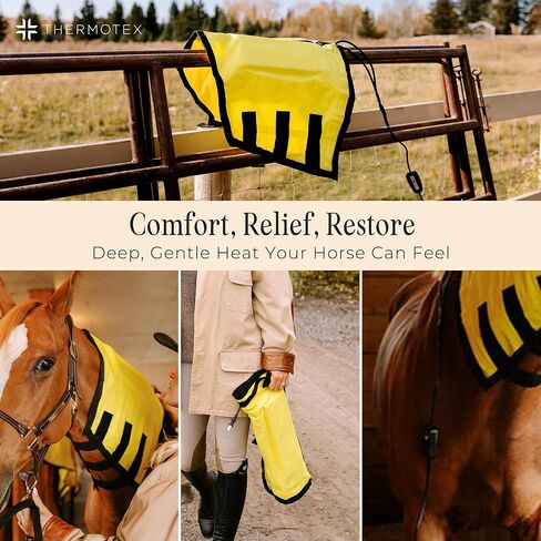 Thermotex Equine Neck Far Infrared Heating Pad, 2 Far Infrared Inserts in Kuwait