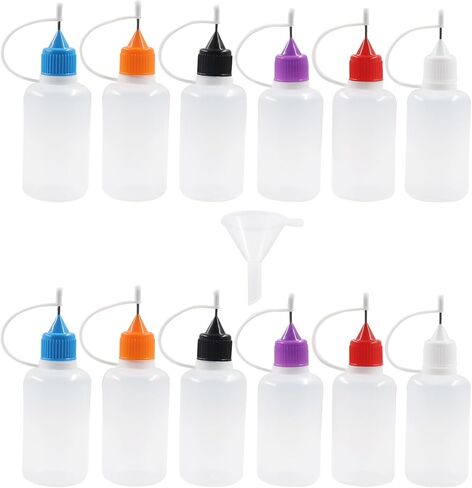 10 PCS 1 OZ Precision Needle Tip Glue Bottles, Multicolor in Kuwait
