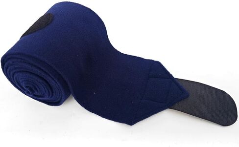 Horse Polo Leg Wraps Soft Fleece Wraps Equestrian Leg Bandage 4-Pack (Cob(8.2ft), Navy) in Saudi Arabia