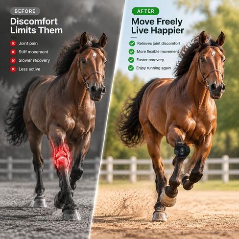 4 Modes&3 Brightness Levels Red Light Therapy for Horse Leg Joint&Hoof Wrap in Kuwait