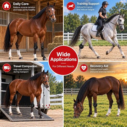 4 Modes&3 Brightness Levels Red Light Therapy for Horse Leg Joint&Hoof Wrap in Kuwait