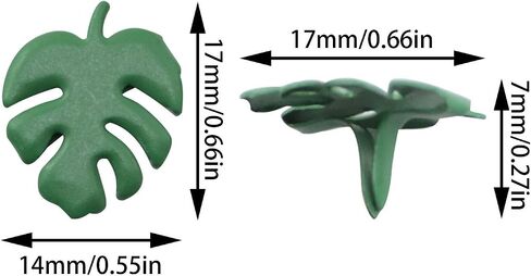 XGNG 2Packs 60PCS Metal Turtle Back Leaves Split Pins Self Piercing Design Green DIY Decoration Material Accessories for Making Scrapbooks Labels Or Embellishing Cards Fixing Photos in Kuwait
