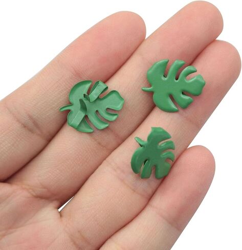 XGNG 2Packs 60PCS Metal Turtle Back Leaves Split Pins Self Piercing Design Green DIY Decoration Material Accessories for Making Scrapbooks Labels Or Embellishing Cards Fixing Photos in Kuwait