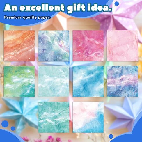 Origami Kit For Kids Ages 5-12, Includes 200 Sheets Of Origami Paper With A Guiding Book, Colorful Arts And Crafts Origami Book For Boys And Girls, Perfect For Road Trip Activities, Toys And Gifts in Saudi Arabia