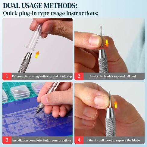 360°Swivel Manual DIY Craft Cutting Knife Full Set in Kuwait