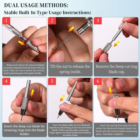 360°Swivel Manual DIY Craft Cutting Knife Full Set in Kuwait