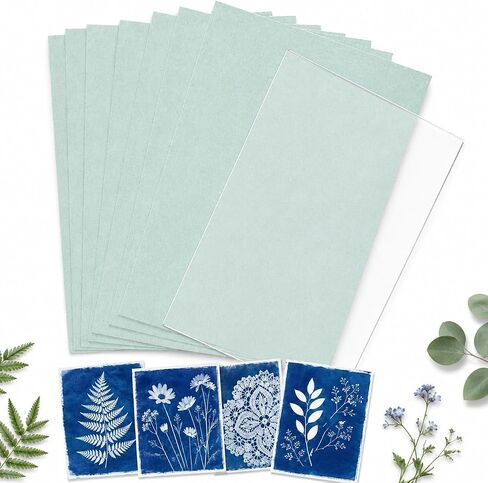 Cyanotype Kit, 30 Sheets Sun Print Paper with Acrylic Panel in Kuwait