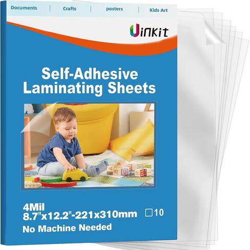 Uinkit 10mil Self Sealing Laminating Pouches 8.5 x 11 in Saudi Arabia