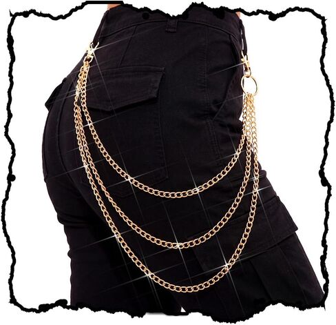 Zehope Layered Pant Chains Goth Chains Trousers Wallet Chain Jewelry for Men and Women in Kuwait