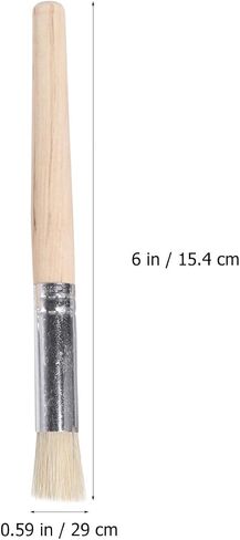 12pcs Stencil Brushes, Wooden Round Heads, Assorted Sizes in Kuwait
