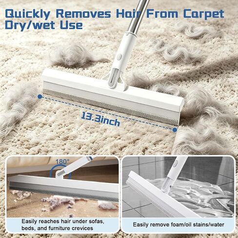 Carpet Rake for Pet Hair Removal Tool 5PCS,Hair Remover Kit for Rugs,Mats in Kuwait