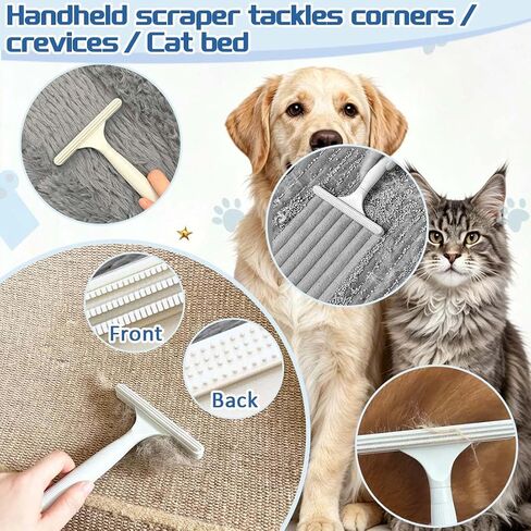 Carpet Rake for Pet Hair Removal Tool 5PCS,Hair Remover Kit for Rugs,Mats in Kuwait