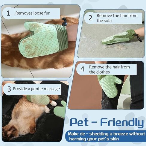 Carpet Rake for Pet Hair Removal Tool 5PCS,Hair Remover Kit for Rugs,Mats in Kuwait